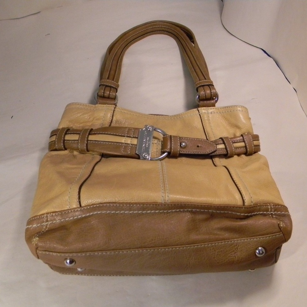 Tignanello 2 Tone Brown Leather Handbag